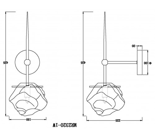 Бра MyFar MR2320-1W Stella