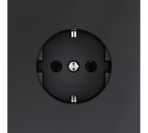 Розетка с заземлением, без рамки Voltum VLS040107 S70