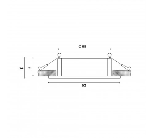 Встраиваемый светильник Hesby Lighting HSBL_0106 Bodo