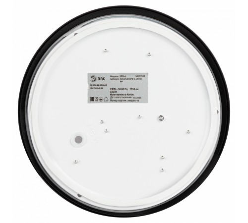 Накладной светильник Эра Relict 22 SPB-6-20 4К BK Relict
