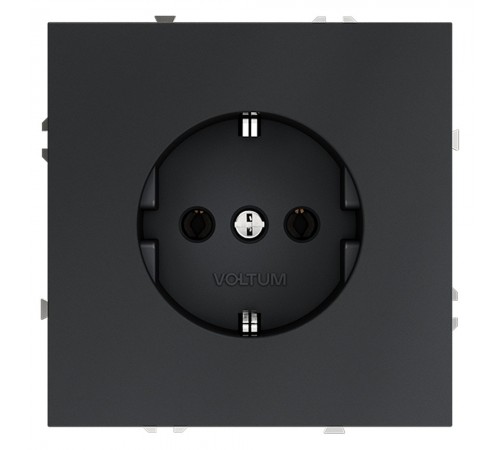 Розетка с заземлением, без рамки Voltum VLS040107 S70