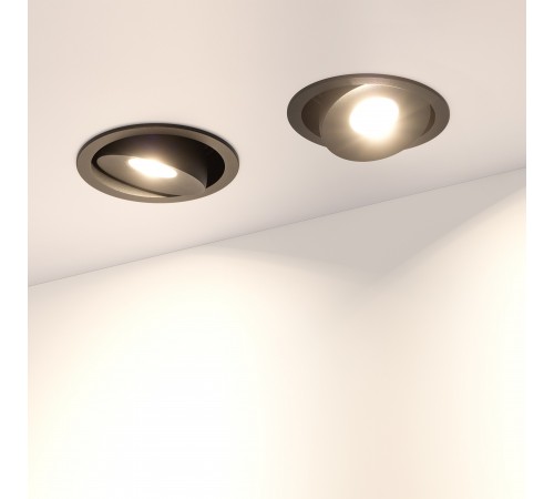 Встраиваемый светильник Arlight 028147 CL-SIMPLE-R78-9W Warm3000 (BK, 45 deg)