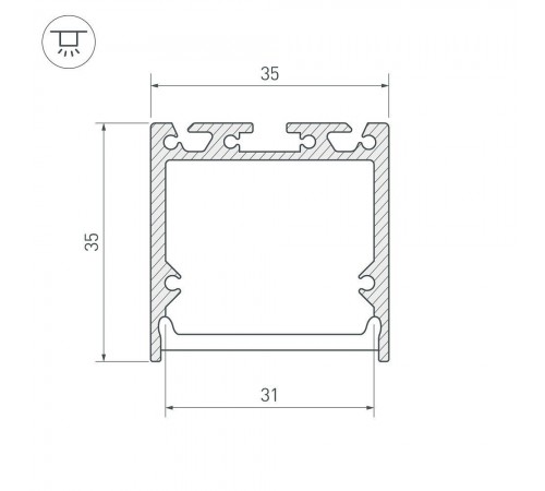 Короб универсальный Arlight 027986 SL-LINE