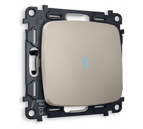 Выключатель одноклавишный с подсветкой без рамки Ambrella Volt MO362020 Quant