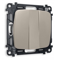 Выключатель трехклавишный без рамки Ambrella Volt MO365010 Quant