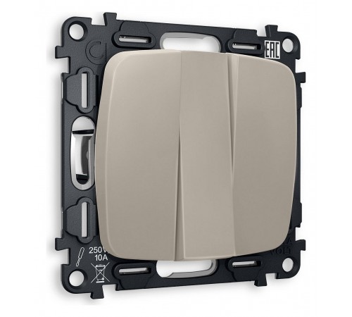 Выключатель трехклавишный без рамки Ambrella Volt MO365010 Quant