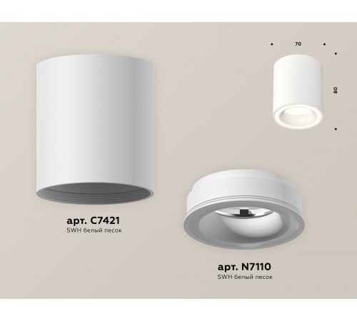 Накладной светильник Ambrella Light XS7421020 XS