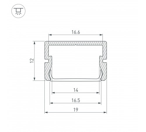 Профиль накладной Arlight 025490 Siler