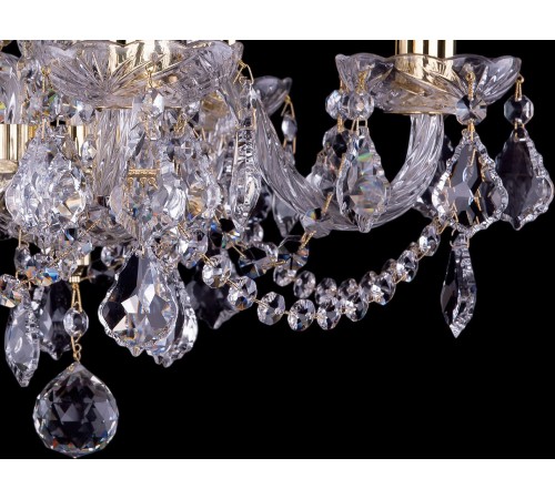 Подвесная люстра Bohemia Ivele Crystal 1402/5/141/G/Leafs 1402