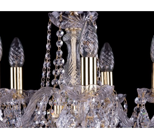 Подвесная люстра Bohemia Ivele Crystal 1402/5/141/G/Leafs 1402