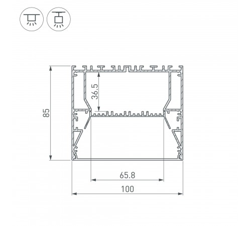 Профиль универсальный Arlight 036366 ARH-POWER