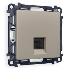 Розетка телефонная RJ-11 со штрокой, без рамки Ambrella Volt MA372030 Quant