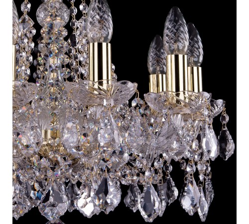 Подвесная люстра Bohemia Ivele Crystal 1413/10/165/G/Leafs 1413