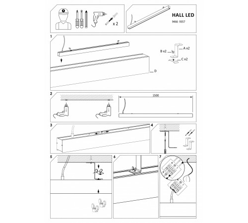 Подвесной светильник Nowodvorski 9466 Hall LED