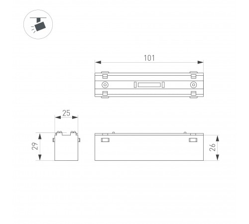 Накладной светильник Arlight 044188 MAG-VIBE