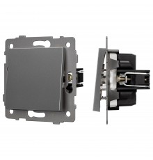 Выключатель самовозвратный одноклавишный без рамки Arlight 49881 SWT