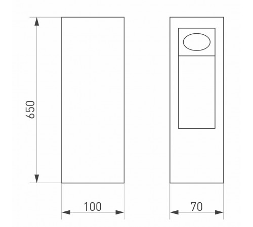 Наземный высокий светильник Arlight 029965 Mark