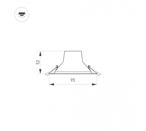 Встраиваемый светильник Arlight 032430 STORM