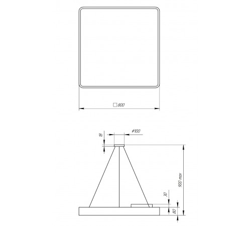 Подвесной светильник Эра Б0050588 Quadro