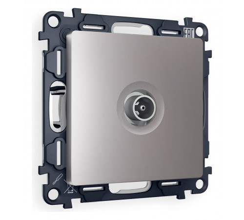 ТВ-розетка проходная без рамки Ambrella Volt MA513030 Quant