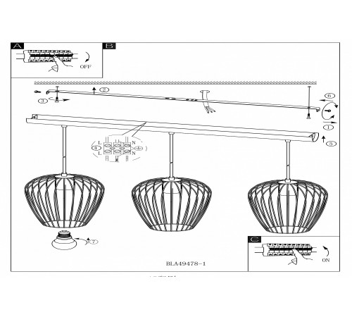Подвесной светильник Eglo 49478 Newtown