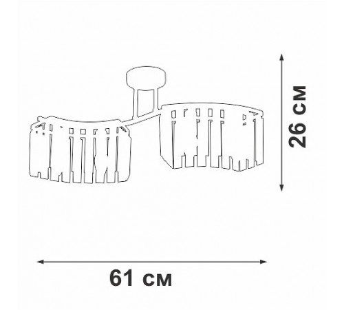 Потолочная люстра Vitaluce V5884-0/4PL V5884