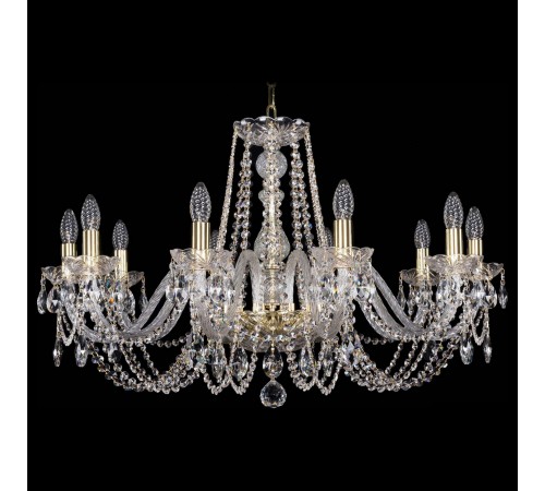 Подвесная люстра Bohemia Ivele Crystal 1402/10/300/G 1402