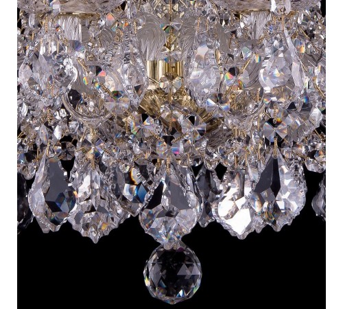 Подвесная люстра Bohemia Ivele Crystal 1413/10/165/G/Leafs 1413