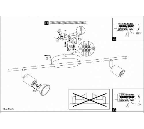 Спот Eglo 92596 Buzz-LED