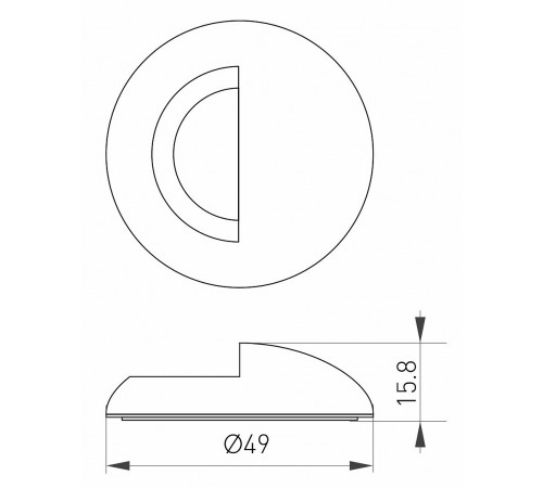 Рамка на 1 пост Arlight 035757 Deck