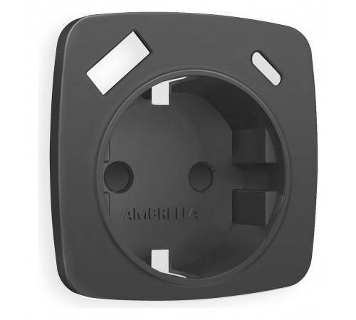 Накладка для розетки с заземлением и со шторками и 2хUSB type A и C Ambrella Volt OP9100 Quant
