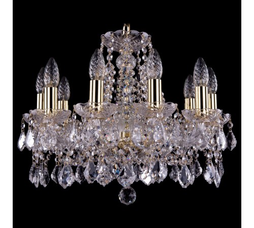 Подвесная люстра Bohemia Ivele Crystal 1413/10/165/G/Leafs 1413