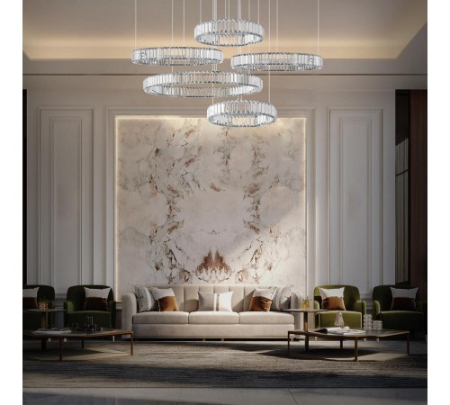 Подвесной светильник Loft it 10135/5 Chrome Crystal ring