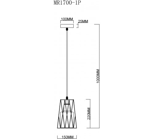 Подвесной светильник MyFar MR1700-1P Scrum