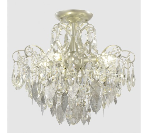 Светильник потолочный Crystal Lux ESMIRALDA PL4 SILVER