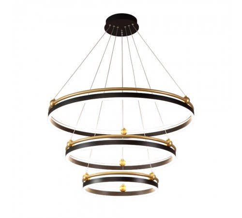 Люстра Crystal Lux FERNANDO SP158W LED BLACK/GOLD