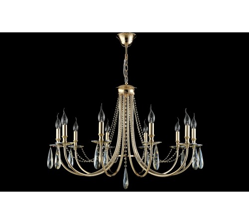 Люстра Crystal Lux VICTORIA SP10 GOLD/AMBER