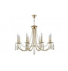 Люстра Crystal Lux VICTORIA SP8 GOLD/AMBER
