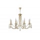Люстра Crystal Lux VICTORIA SP8 GOLD/AMBER