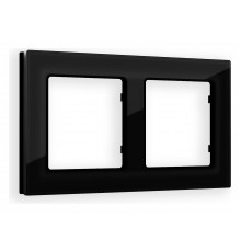 Рамка на 2 поста Ambrella Volt AF380802 Platos Стекло натуральное