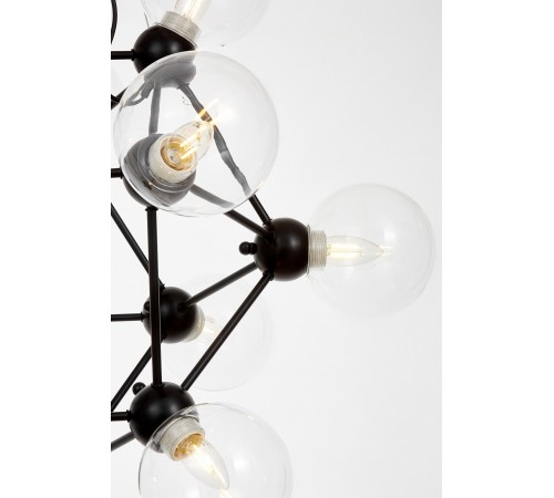 Подвесная люстра LUMINA DECO LDP 160N-12 BK+PR Zodiak