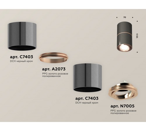 Накладной светильник Ambrella Light XS7403100 XS