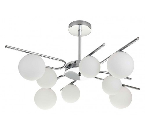 Люстра на штанге Escada 642/8P Silver Sphere