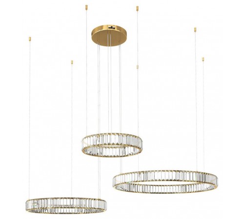 Подвесной светильник Loft it 10135/3 Gold Crystal Ring