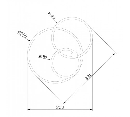 Светильник на штанге Escada 10213/2LED BL Chrome Contour