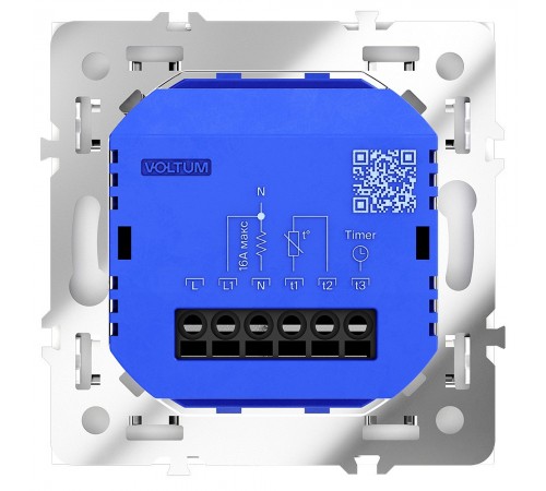 Терморегулятор электромеханический для теплого пола без рамки Voltum VLS070103 S70