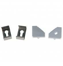 Набор заглушек и скоб для профиля Uniel UL-00000624 UFE-N04 SILVER A POLYBAG