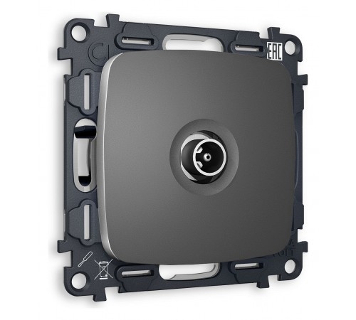 ТВ-розетка проходная без рамки Ambrella Volt MO663030 Quant