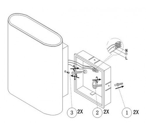 Накладной светильник Globo 3419 Agam