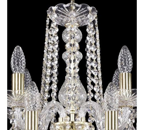 Подвесная люстра Bohemia Ivele Crystal 1402/8+4/160/2d/G 1402